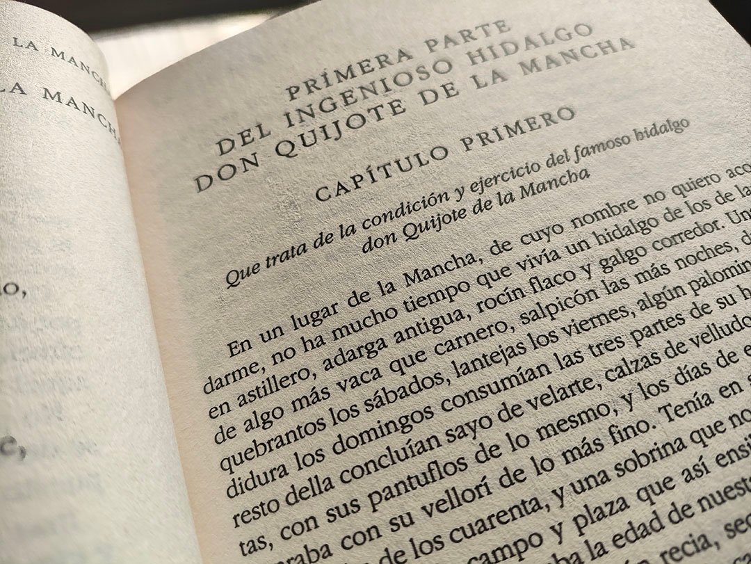 Novela: Don Quijote de la Mancha